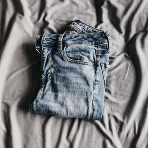 ripped skinny jeans - american eagle
